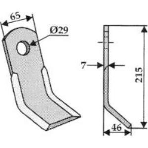 Y-Messer zu Agram Mulcher